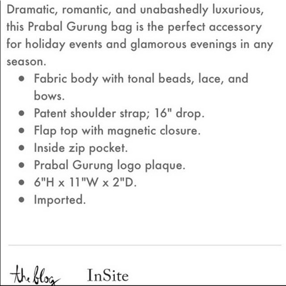 NEW! Prabal Gurung Nemain Marcus Lace Satin Clutch - Picture 8 of 8